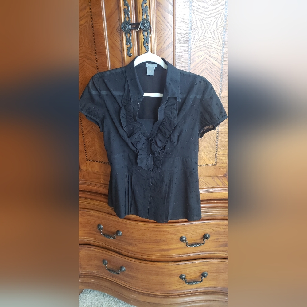 Ann Taylor Sheer Blouse and Camisole Set Size 4/6